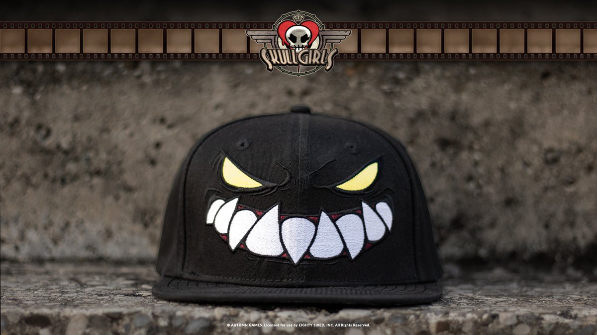 EightySixed's tweet photo. BACK IN STOCK and not a lot of quantities! Get our @Skullgirls Samson hat while you can! https://t.co/Hm83a1jQ41 https://t.co/2SL5lY8u2S