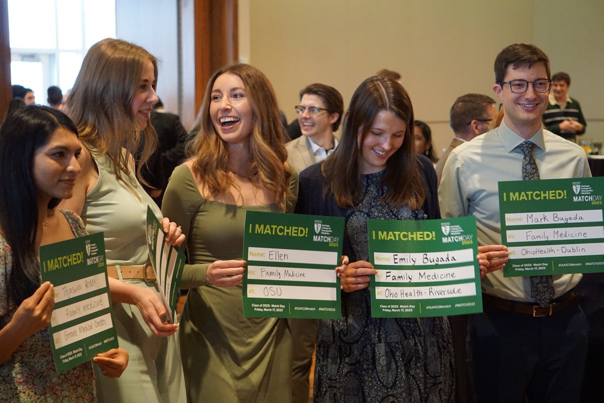 OUHCOM's tweet photo. We're so proud of all our students who matched today! The celebration continues in Dublin. #OUHCOMmatch #Match2023 #OUHCOM https://t.co/WVVqXQHen6