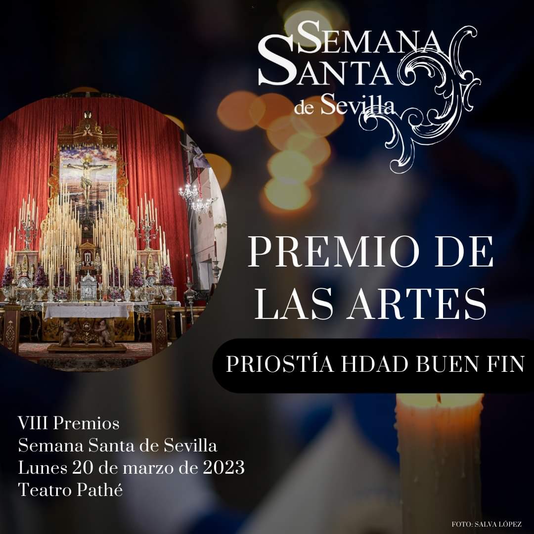 SSantaTV's tweet photo. 🟣 La priostía de la @HdadBuenFin, premio '𝐒𝐞𝐦𝐚𝐧𝐚 𝐒𝐚𝐧𝐭𝐚 𝐝𝐞 𝐒𝐞𝐯𝐢𝐥𝐥𝐚' 𝐝𝐞 𝐥𝐚𝐬 𝐀𝐫𝐭𝐞𝐬.

El jurado ha valorado los montajes de culto que ha venido presentando la Hdad en los últimos años en los que ha brillado la calidad y la excelencia.

#GalaSSantaTV https://t.co/OIvGyqOrNW