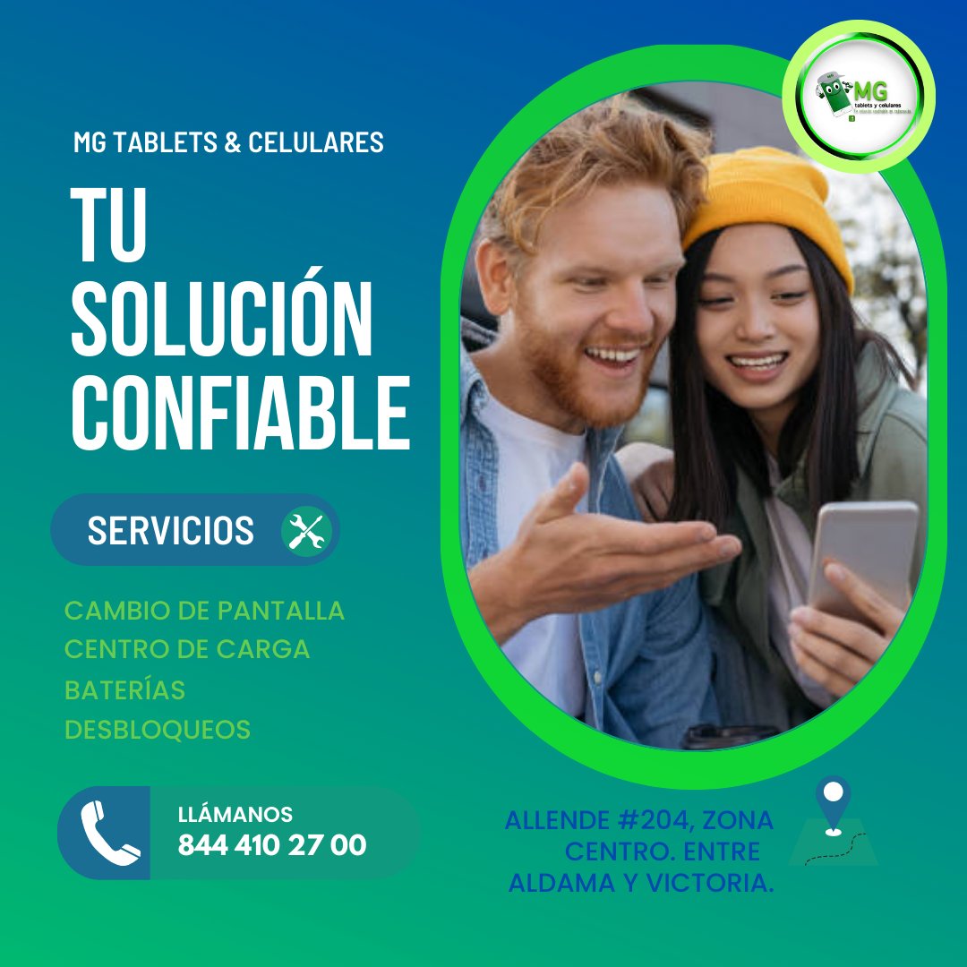 MGTabyCel's tweet photo. 📱📱 𝐑𝐄𝐏𝐀𝐑𝐀𝐌𝐎𝐒 𝐓𝐔 𝐂𝐄𝐋𝐔𝐋𝐀𝐑 📱📱
            𝗦𝗼𝗺𝗼𝘀 𝘁𝘂 𝘀𝗼𝗹𝘂𝗰𝗶ó𝗻 𝗰𝗼𝗻𝗳𝗶𝗮𝗯𝗹𝗲.
#REPARACION:
 :
#PantallasCelulares
#BateriasparaCelular
#CentroCarga
#Desbloqueo
Visita https://t.co/mvU5J4XGP5
 para mas información. 
#Saltillo #Coahuila https://t.co/9hd2nifGmm
