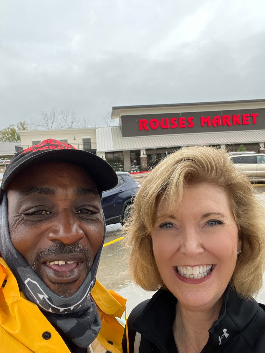 My NEW BEST friend….Robert 
@RousesMarkets #PouringRain