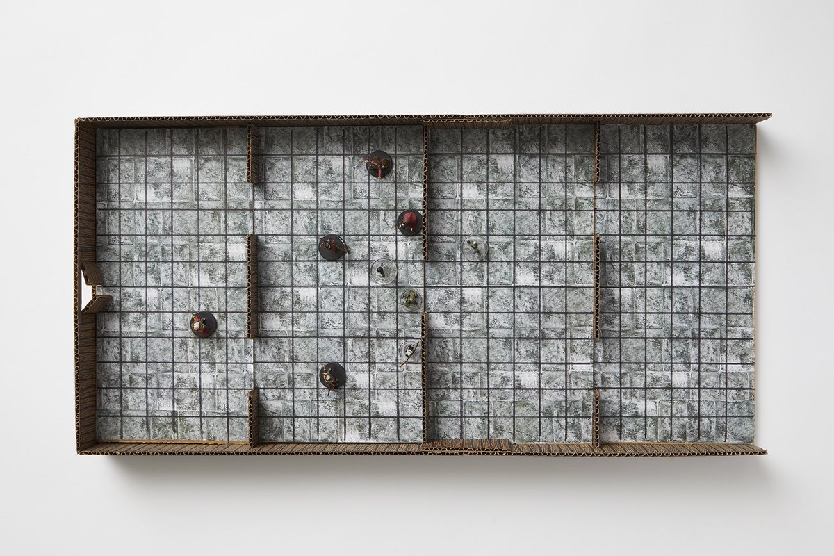 Barricaded alleyway.
•
Yes, it’s a very wide alleyway. 
•
#DnD #DungeonsAndDragons #5e #TTRPG #RPG #TerrainBuilding #BattleMaps #Dice #D20 #DIY #Cardboard