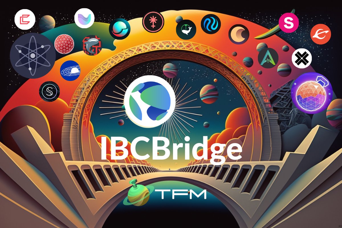 TFM IBCBridge is connecting Terra $LUNA L1 to Cosmos like never before 🔥

With IBCBridge users can now send tokens to/from Terra from any IBC connected network. Do you recognise them all⁉️

Find out how easy it is to use 🧵👇