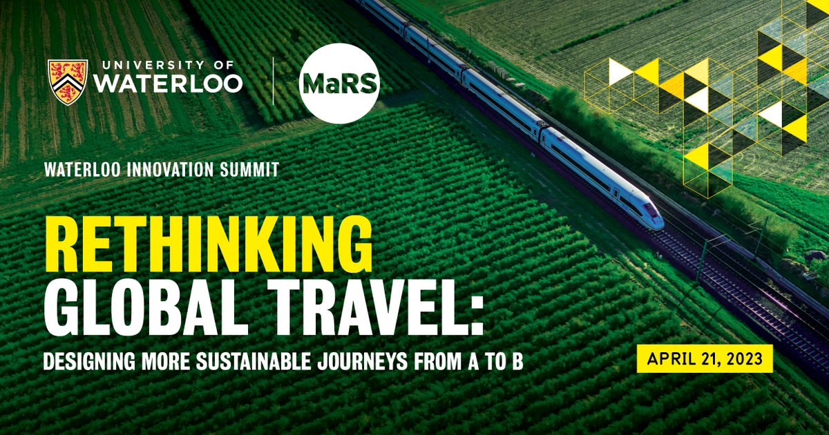 On April 21st, the half-day #UWaterlooSummit returns in partnership with <a href="/MaRSDD/">MaRS</a> Join leading experts as they reimagine the future of sustainable transportation.

Buy your tickets now: bit.ly/35IHMOY | #UWaterlooSummit