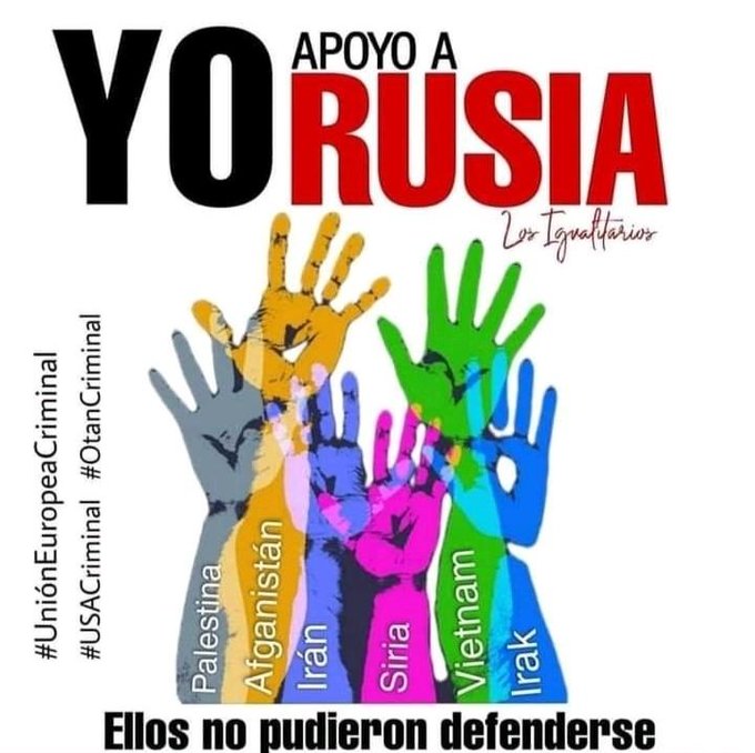 JorgeEd64045825's tweet photo. Esta Cuenta banca fuerte a Vladimir Putin y Rusia 🇸🇮🇸🇮🇸🇮🇸🇮🇸🇮🇸🇮🇸🇮🇸🇮🇸🇮 https://t.co/vmd3NwiPU4