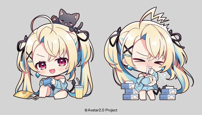 【宣伝】水瀬しあ様の4周年記念グッズ(SDイラスト)を担当させて頂きました是非お迎えしていただけると嬉しいです!4周年おめでとうございます  