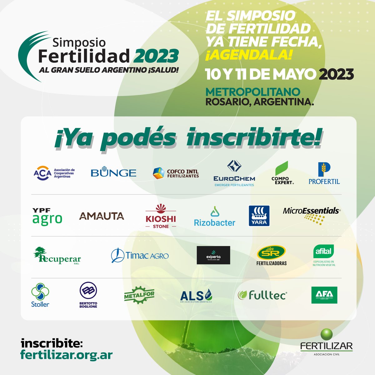 FertilizarAC's tweet photo. #simposiofertilidad2023 

Los esperamos a todos el 10 y 11 de mayo en el Metropolitano de Rosario

💯 Gracias a todos nuestros sponsors que una vez mas.

👉inscribirte https://t.co/fwEe539W5N

✔ Organiza: @fertilizarasociacioncivil
✔ Coordina: Dr. Fernando García https://t.co/J6ohcIjMge