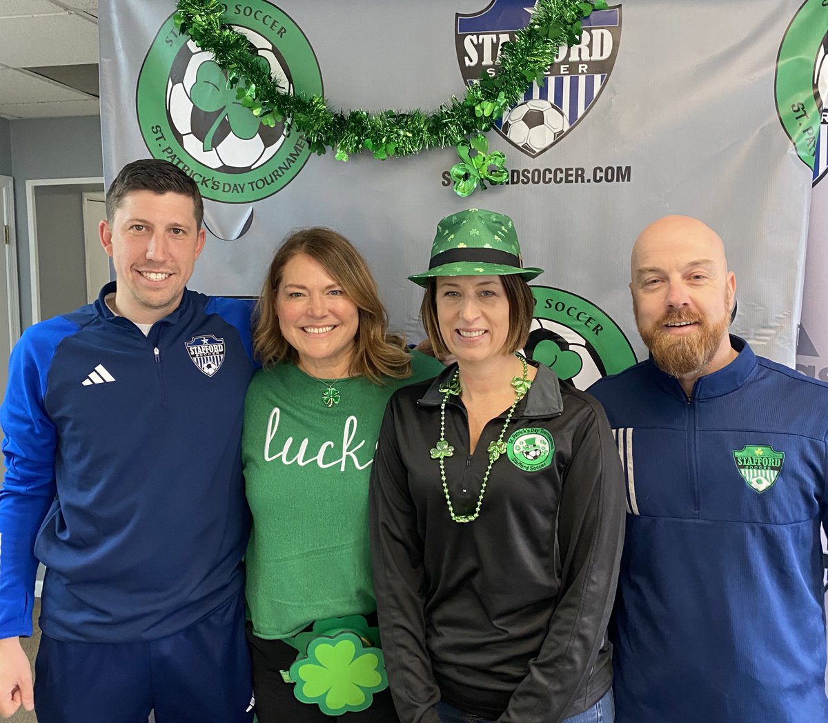 🍀🌈⚽️We are giddy with excitement! The BOYS TOURNAMENT is nearly here &amp; it’s St. Patrick’s Day! 
🍀Only a few more details to finish up &amp; we will be READY TO ROLL for the weekend!
#StaffordStPats2023