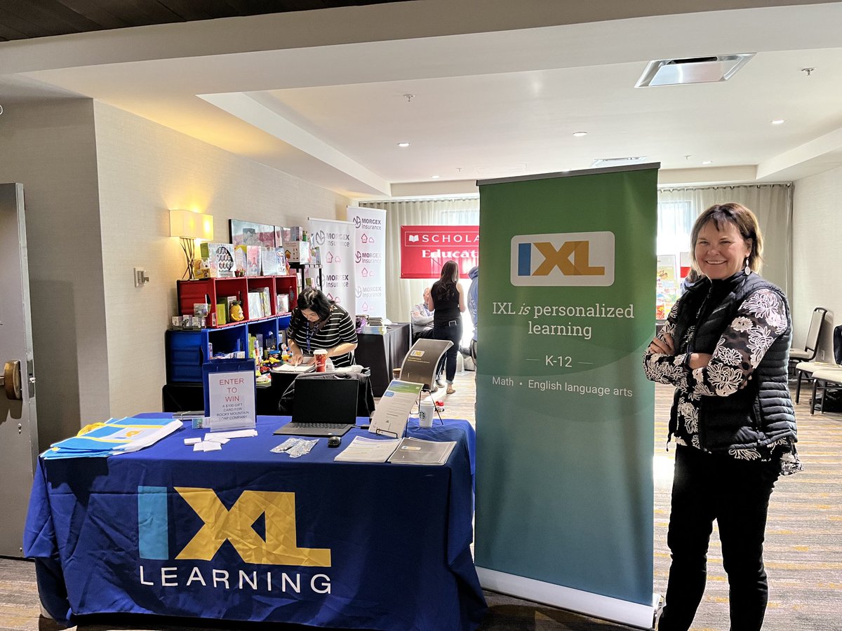 BrendaThomsenED's tweet photo. Stop by and see me at the IXL Learning display at ECEC conference in Kananaskis! #ECEC_ATA https://t.co/mWG7gIJSW0
