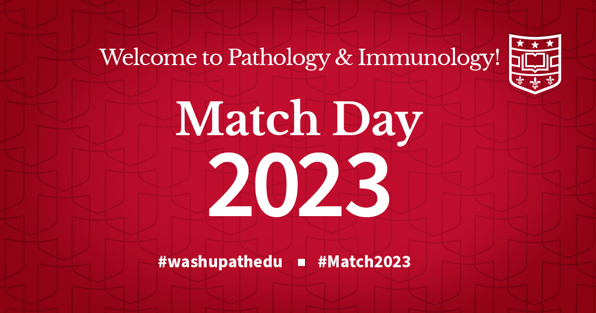 washupathedu's tweet photo. We're so excited to welcome new trainees to @wusm_pathology! Happy Match Day 2023!!  #Match2023 #washupathedu #MatchDay #PathMatch2023 #PathTwitter #wusmpathimm https://t.co/iee3capPqt