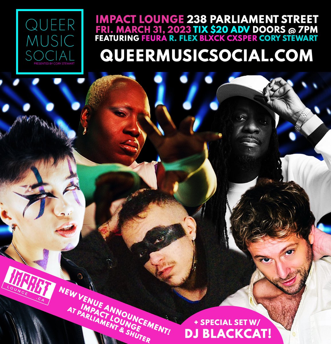 queermusicsoc's tweet photo. 🚨VENUE CHANGE ANNOUNCEMENT! 🚨Due to ticket demand, QMS is moving on up to a larger venue! 

In 2 weeks, ull be able to join us at the newest Queer-owned space in Toronto, @impactloungeto - at 238 Parliament Street, right near Parliament and Shuter. 

https://t.co/nDtXI9oL08 https://t.co/eUqmSikKG1