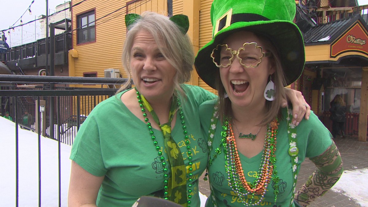 CBCMarkQuinn's tweet photo. Someone is already enjoying St. Patrick's Day in St. John's ! #cbcnl https://t.co/BbYqTC3nJ7
