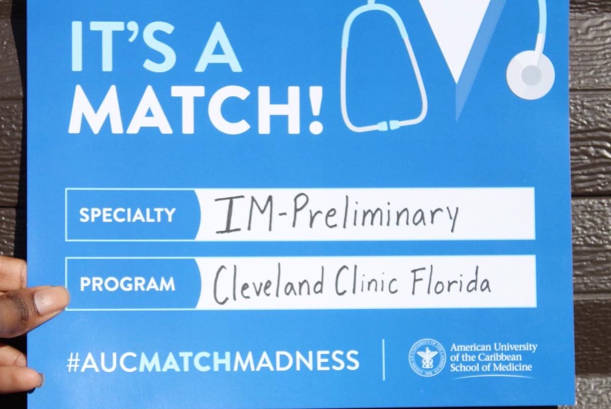 Surreal …. a Hondureña doctor ! See you soon Cleveland Clinic Florida ! 

<a href="/aucmed/">AUC School of Medicine</a> <a href="/LmsaNational/">LMSA National</a>