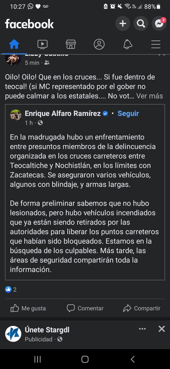 Dn_ArturoVIII's tweet photo. No, no mi estimado Gobernador @EnriqueAlfaroR no fue en los cruces carreteros.
El enfretamiento de la madrugada  en Teocaltiche,  fue dentro de la Cabecera Municipal.
Duró una hora aproximadamente. https://t.co/XoktNitRgk
