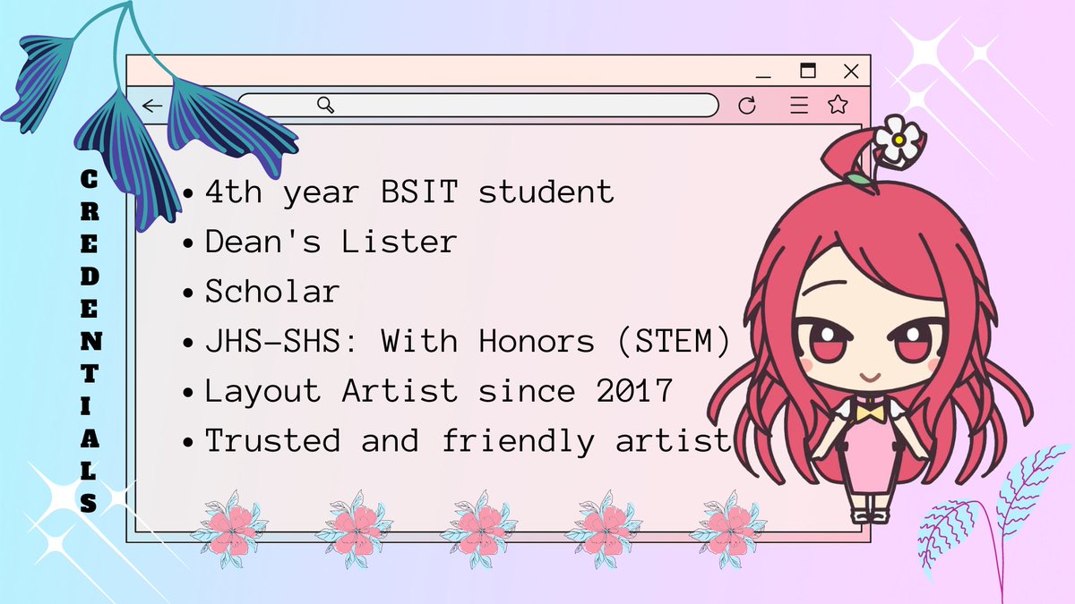 itxartist's tweet photo. Hi there uniquecorns! 🦄
It's me your IT Artist at your service! 🌈

❤️ITStudent
🧡Layout Artist | Graphic Designer
💛Trusted Commissioner
💚Responses quickly
💙Open to any kind of negotiation
💜Feedbacks: #ItxArtist

Interested? I got your back! Just beep me a message💌 https://t.co/kM7CsEk5ls