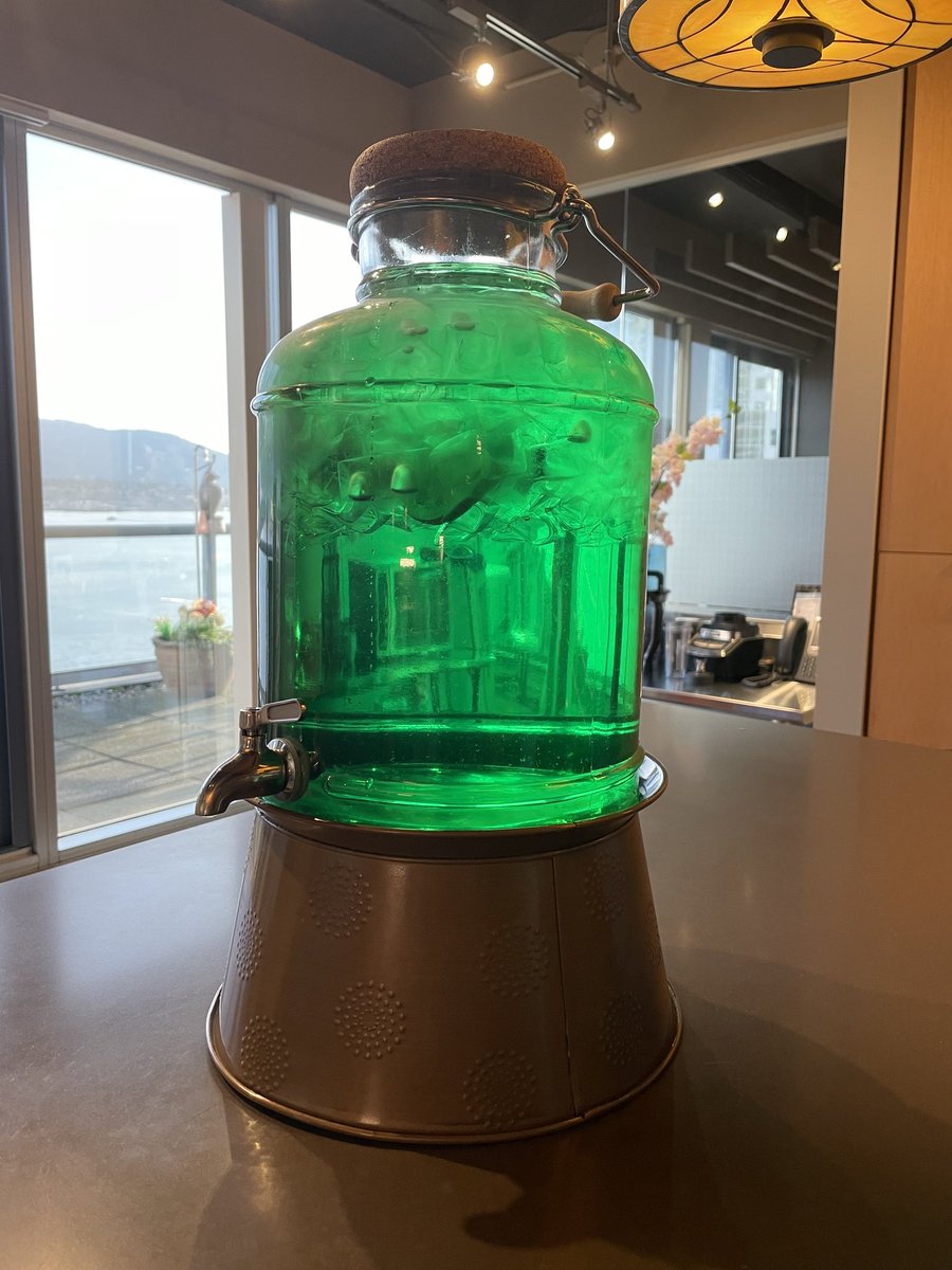 sabethmanalac's tweet photo. Here's our office lemon water for St. Patrick's day!

#StPatricksDay2023 #StPatrickDay https://t.co/AxPcDQhDwq
