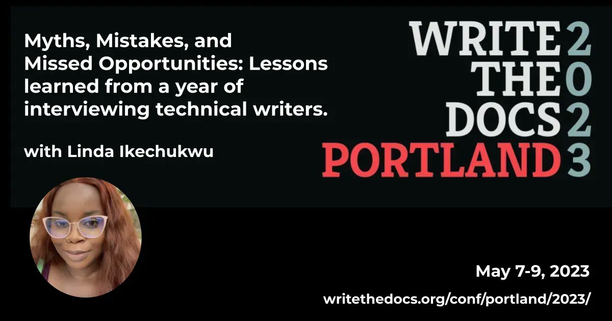Write the Docs tweet media