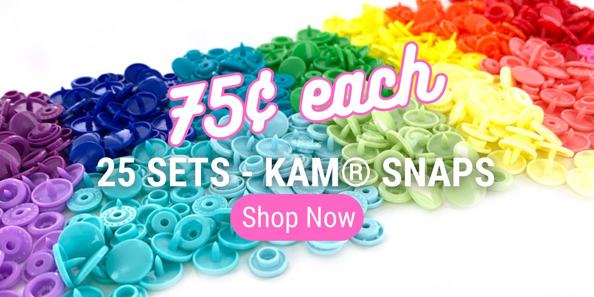ilovebigbuttons's tweet image. 75¢ 25 Sets of Size 20 KAM® Plastic Snaps @ ILikeBigButtons.com

40% off - 25 sets of Size 20 KAM® Plastic Snaps (standard prong): ilikebigbuttons.com/collections/ka…

GOING ON NOW!

#kamsnaps #plasticsnaps #nosewbuttons #plasticbuttons #ilikebigbuttons #sale #40percentoff #specialdeal