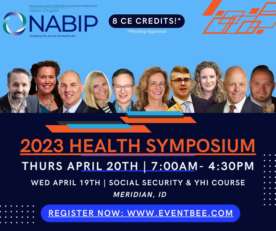 IUnderwriters's tweet photo. The 2023 Idaho Health Symposium is right around the corner! 

Join us April 20th, at 7am at Galaxy Event Center. We have a great lineup of speakers for the day and 8 hours of CE available. This year's theme is Southwestern style! So dress up in your favorite Southwestern attire. https://t.co/m6XIQZKhcB