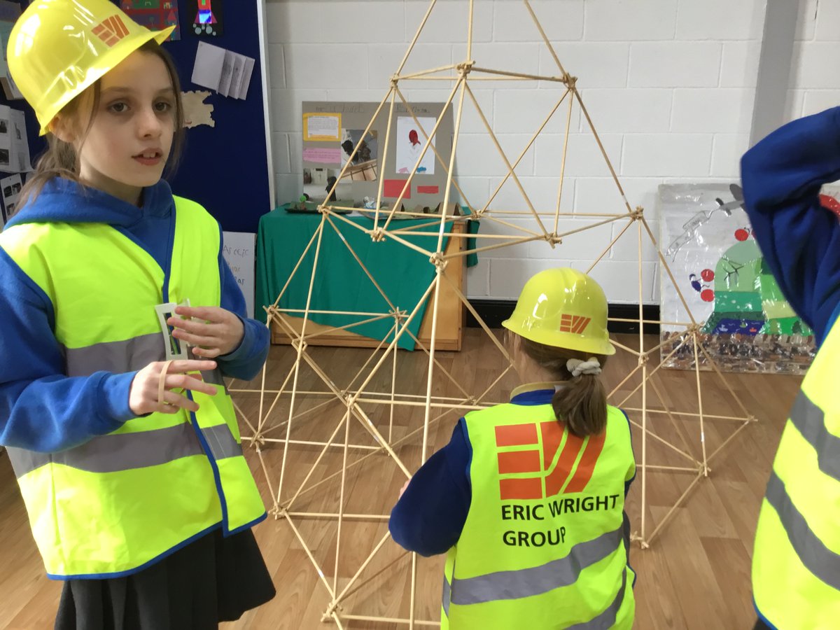 EdgeHade's tweet photo. Eagles building a giant tetrahedron from smaller tetrahedron with help from @EricWrightGroup - thanks Catherine & team! #HESScience #BritishScienceWeek2023 https://t.co/Ik2dPMgBlv