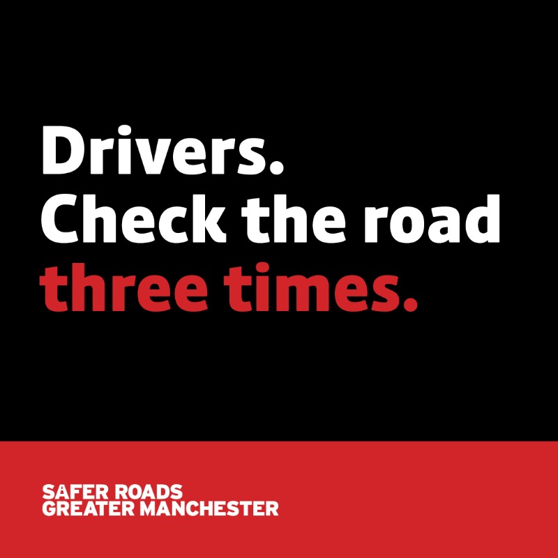 BeeNetwork's tweet photo. Off out in your car?
Remember to take the time to #CheckThreeTimes before turning and keep yourself and others safe.