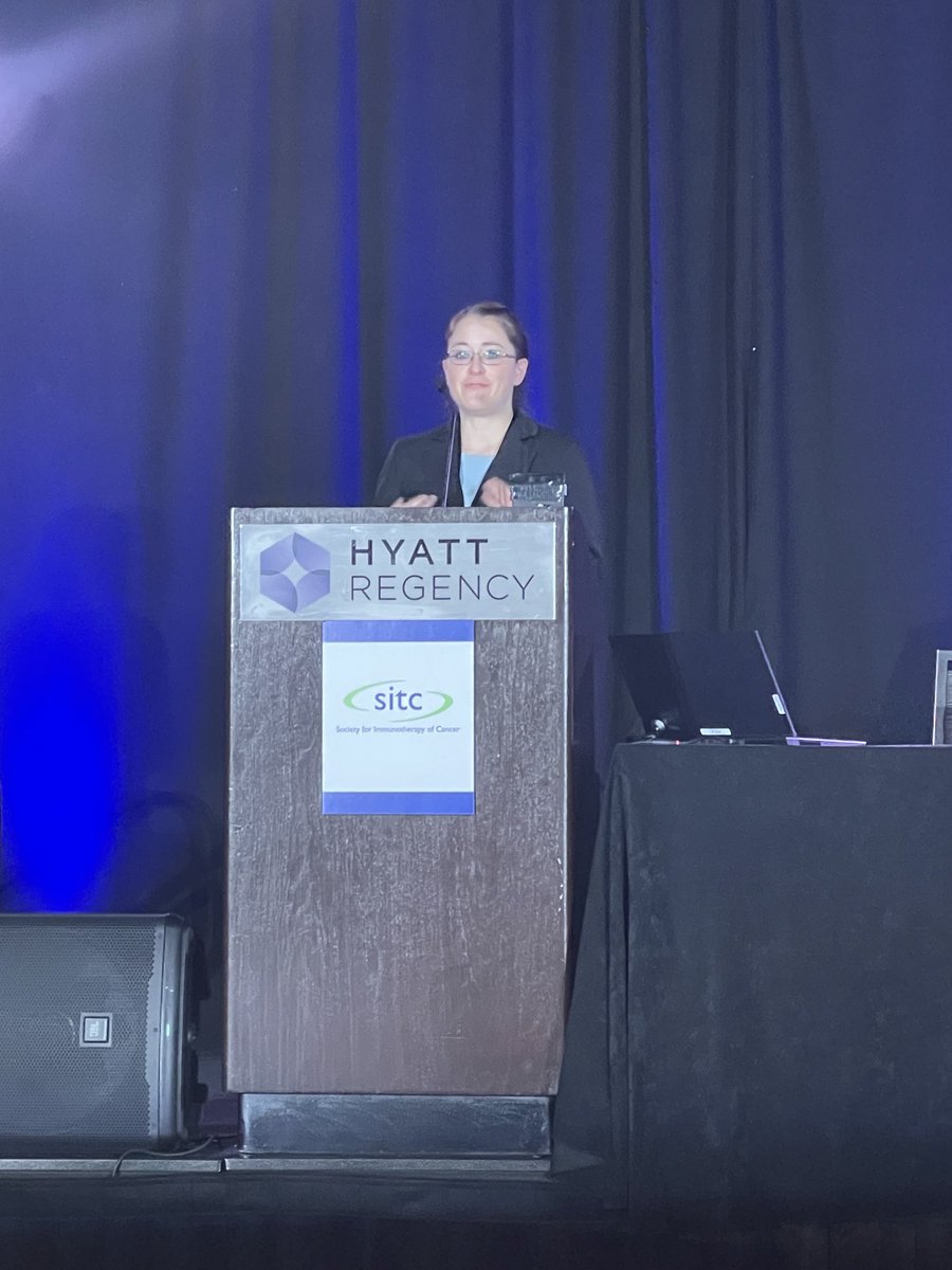Chrystal_Paulos's tweet photo. Awesome talk by Dr. Kristen Pauken #SprITC @sitcancer! Do not discount the information in the blood of our patients given cancer immunotherapy. New lab @MDAndersonNews! https://t.co/diclH2syH1