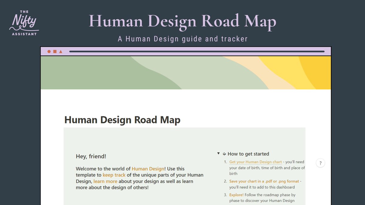 suejannoreiga's tweet image. Human Design Roadmap | Notion Template was just downloaded in ,United States! 🥳
Learn more about your unique Human Design here 👇🏾
#notiontwt #notiontemplate #notionapp
theniftyassistant.gumroad.com/l/hdroadmap