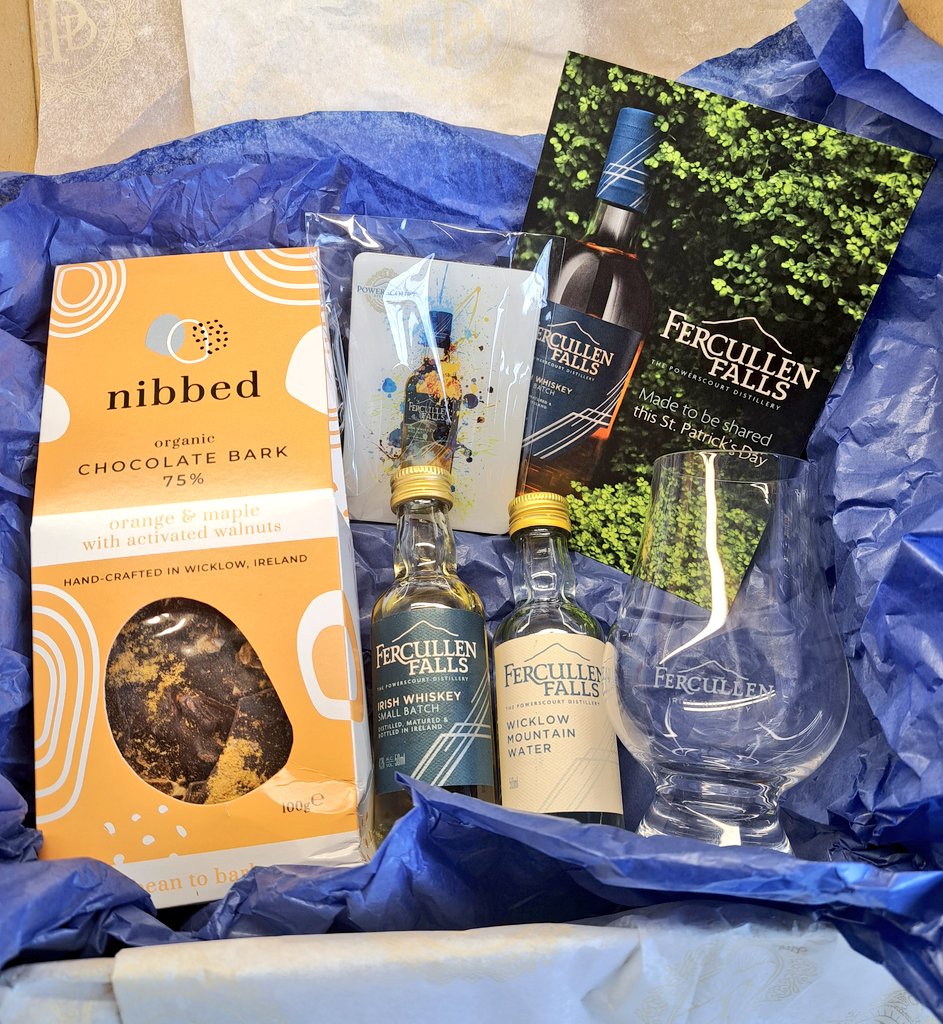 StillTripleDist's tweet photo. That's St. Patrick's Day well and truly sorted. Thanks a mil to all at @PowerscourtDist for this fantastic @FercullenWhisky pack. After the torture of the parade today, things are about to get back on track! #FercullenFalls #Fercullen https://t.co/pCI6FOTD5W