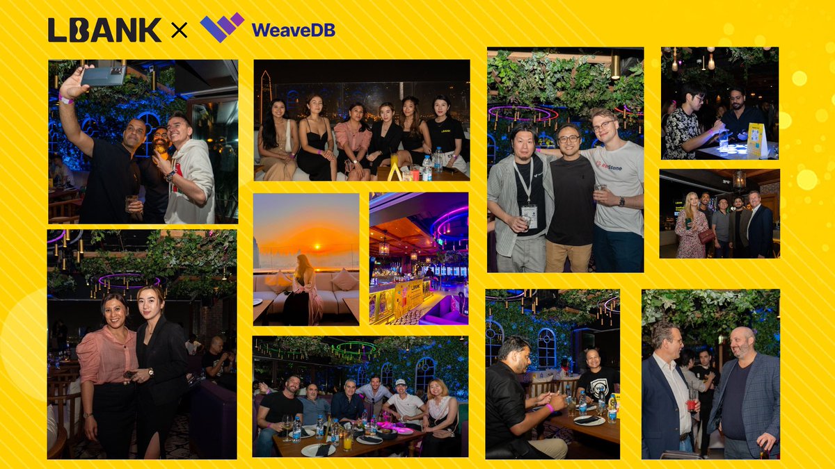 LBank_Exchange's tweet photo. 👀Here's a sneak-peek of our exclusive
LBank “Another Cool Crypto Party” hosted in partnership with @weave_db on March 16th.
💎Special thanks to our Co-Sponsors @LBankLabs & @EncryptusGlobal
#LBank #crypto https://t.co/54w9SIJj2S