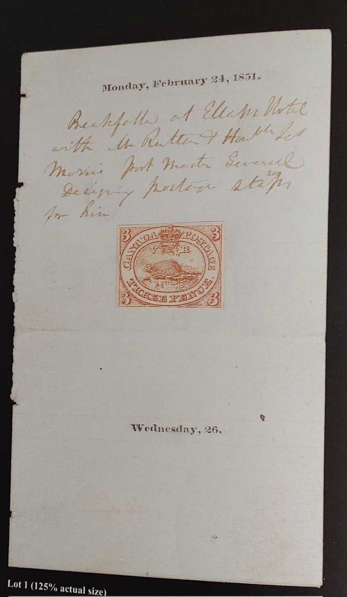 AllNations1949's tweet photo. Sandford Fleming essay for Canada's first stamp sold $475,000 in Lyon Brigham auction.
#easternauctions #ronbrigham #garylyon #sandfordfleming https://t.co/zQpWyo4oZN