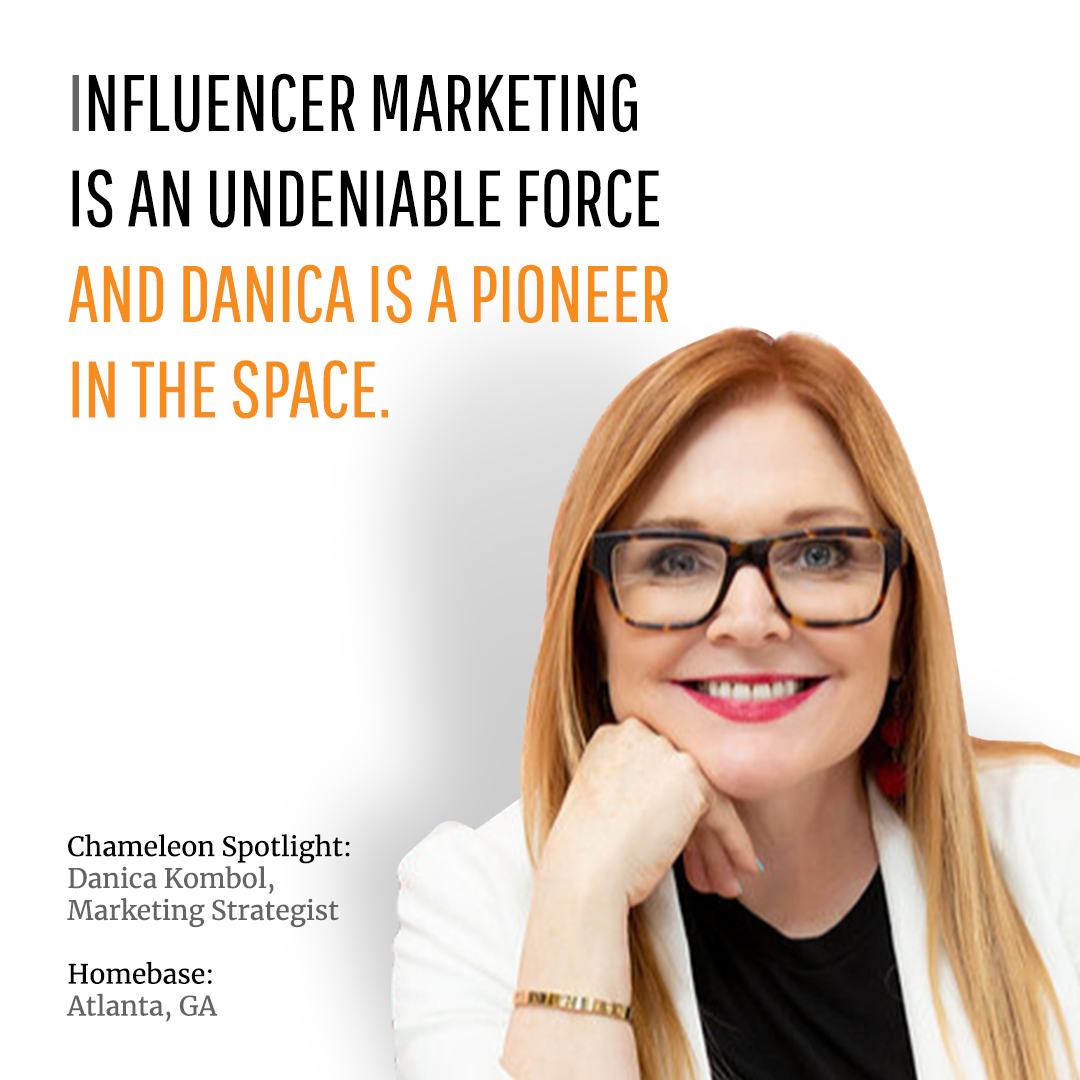 Chameleon Spotlight: Danica Kombol, Marketing Strategist
Homebase: Atlanta, GA

Influencer Marketing is a force to be reckoned with, and as a true pioneer in the space, so is our newest member, <a href="/danicakombol/">Danica Kombol</a> .

chameleon.co/3Lx6JQp