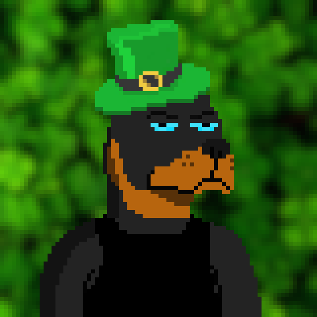 OrdinalsDogs's tweet photo. Happy St Patrick's Day dogs !

Little sneak-peek specially for the day 👀 
Should we include this bad-boy in the collection?

Interact for chances to get whitelisted !

#Bitcoin #Ordinals #OrdinalsNFT https://t.co/V6W0bizWzb
