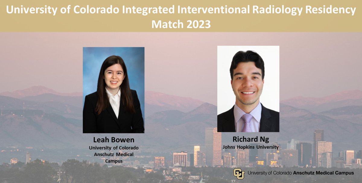 University of Colorado VIR (@ircolorado) on Twitter photo Congratulations to our incoming Integrated Interventional Radiology residents! We are so excited to welcome you to the CU Radiology family! #Match2023 #MedTwitter #radres #SIRRFS <a href="/CUAnschutz/">CU Anschutz Medical Campus</a> Congratulations to our incoming Integrated Interventional Radiology residents! We are so excited to welcome you to the CU Radiology family! #Match2023 #MedTwitter #radres #SIRRFS <a href="/CUAnschutz/">CU Anschutz Medical Campus</a>
