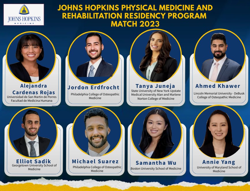 That's a match!!! Congratulations to our incoming  <a href="/Hopkins_PMR/">Johns Hopkins PM&R Residency</a> residents. We can't wait for you to join us. #MatchDay2023
