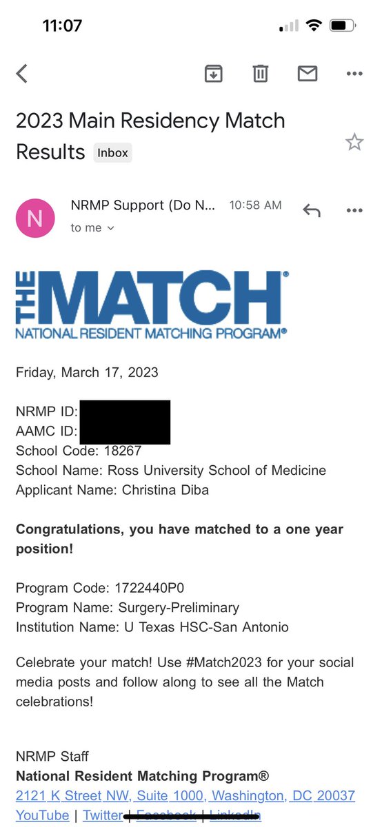 Beyond excited I can stay in San Antonio with Andrew!! Going to be a surgery resident @UTHealthSASurg!

#Match2023 #gensurgmatch2023  #surgtwitter #rusmmatchday #womeninsurgery #womensurgeons @Inside_TheMatch