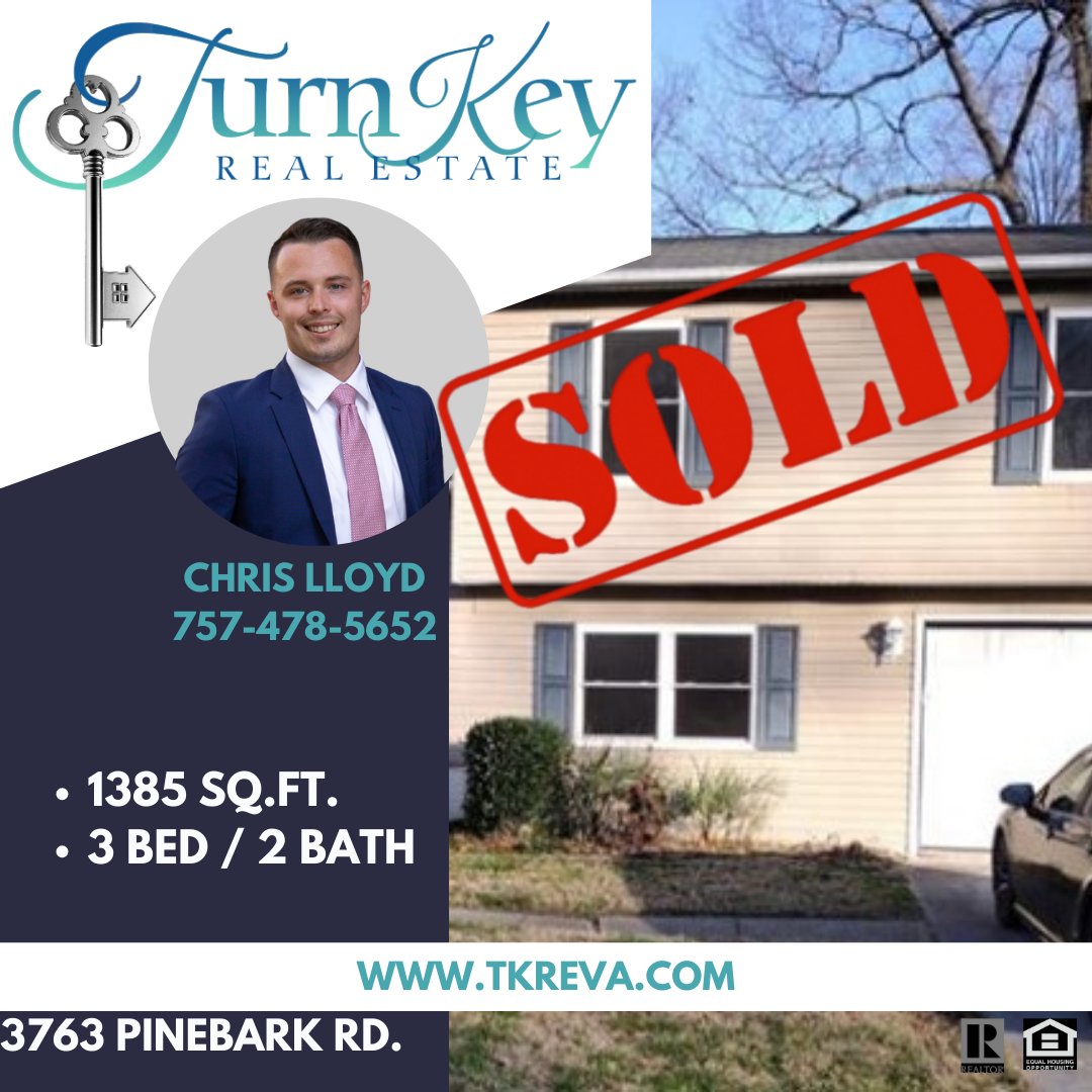 TurnKeyRE_VA's tweet photo. The B1G DEAL Strikes Again!!  Congratulations Chris!!  Seriously, why haven't you called Turn Key?  We can help you with all of your needs!

#tkreva #turnkeyrealestate #dreamteam #B1GDEAL #callus https://t.co/rTeSWIv6YF