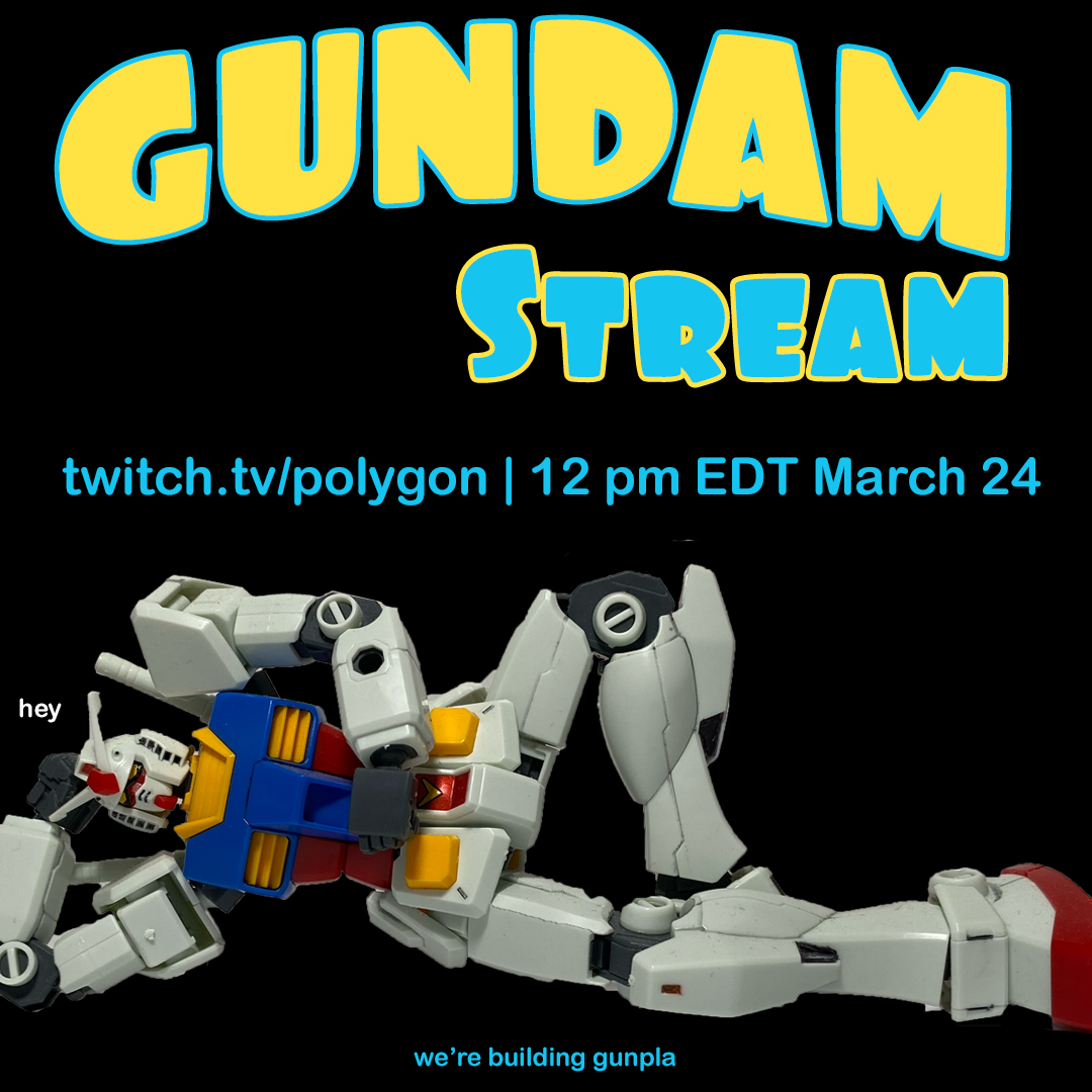 Polygon's tweet photo. Will you join us for a chill GUNDAM STREAM this Friday? https://t.co/wKgiQO0rW2