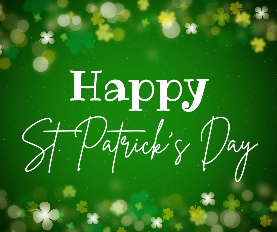 Happy St. Patrick's Day to all our members. Don't forget to wear your GREEN today!