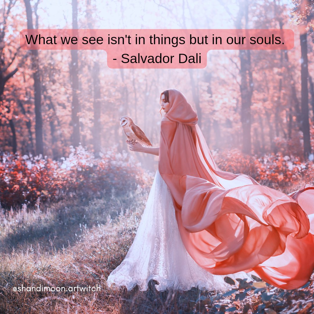 artwitchmagick's tweet photo. What we see isn't in things but in our souls. - Salvador Dali https://t.co/gemmwkGb48