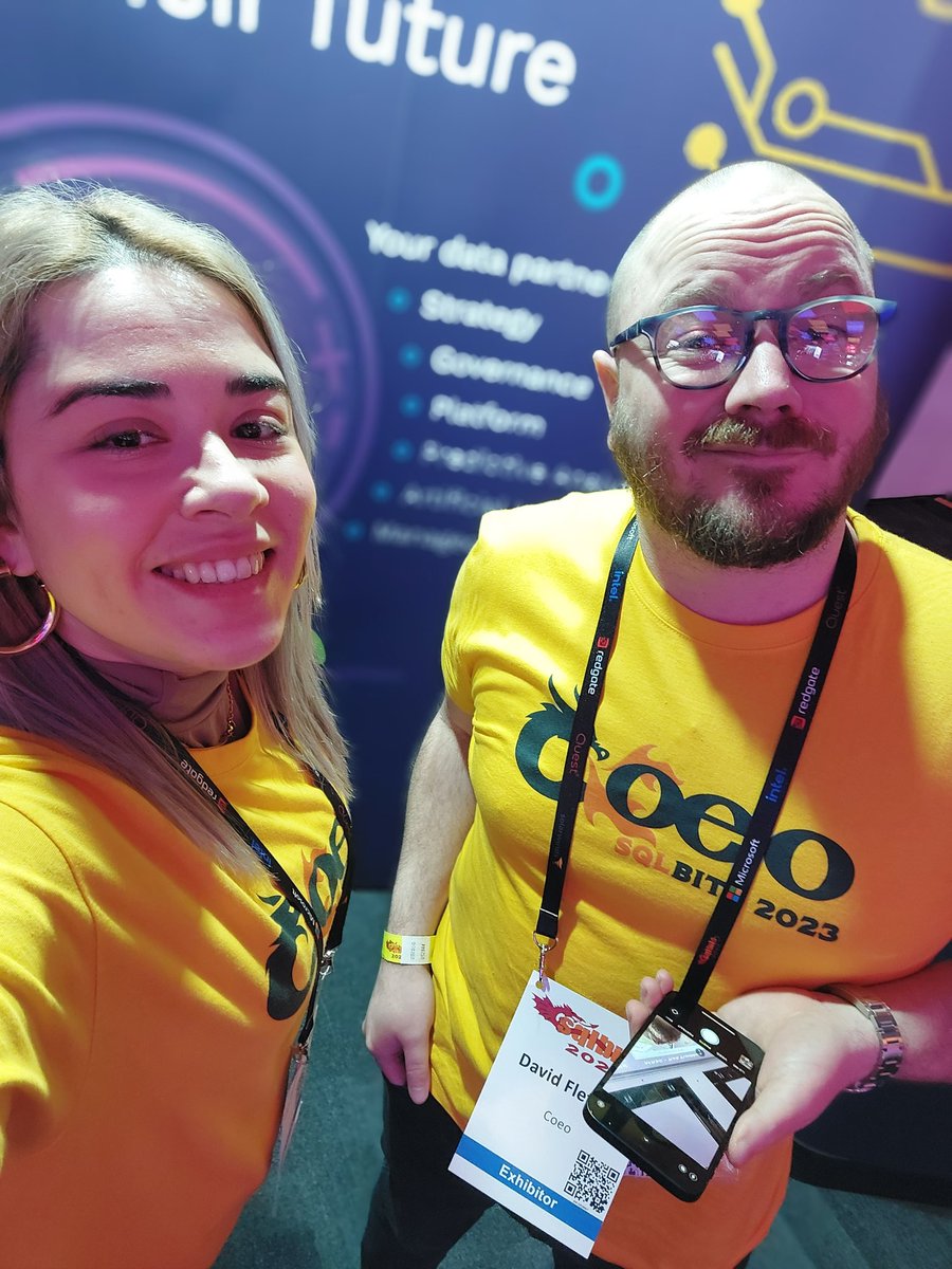 CoeoLtd's tweet image. If you&apos;re looking to find out more about #Coeo, feel free to stop by and say hi.

@fletchinski_ #sqlbitsselfie
#sqlbits2023 #DataAnalytics