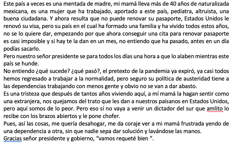 No es posible que en nuestro país sea más difícil conseguir un pasaporte que la visa Gringa.