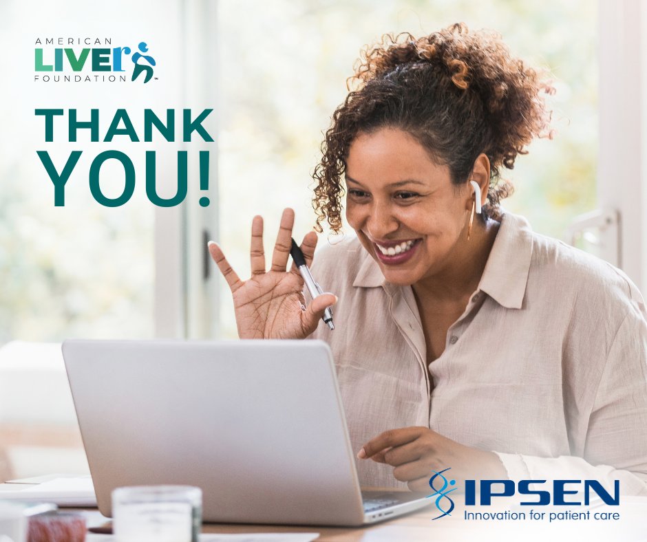 Join us in thanking our Autoimmune Liver Disease Forum lead sponsor, @IpsenUS! We are so appreciative of their continued commitment to the American Liver Foundation’s mission and support of our successful forum.