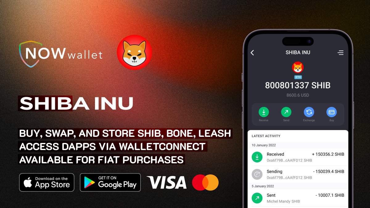 NOW Wallet (@now_wallet) on Twitter photo #ShibTheMetaverse aims to create a digital universe that combines entertainment, business, and gaming in one platform.
Interested in getting involved in <a href="/Shibtoken/">Shib</a>? With NOW Wallet's support for SHIB, it's easier than ever!
Buy, swap, and store $SHIB:
π bit.ly/SHIBinNOW #ShibTheMetaverse aims to create a digital universe that combines entertainment, business, and gaming in one platform.
Interested in getting involved in <a href="/Shibtoken/">Shib</a>? With NOW Wallet's support for SHIB, it's easier than ever!
Buy, swap, and store $SHIB:
π bit.ly/SHIBinNOW