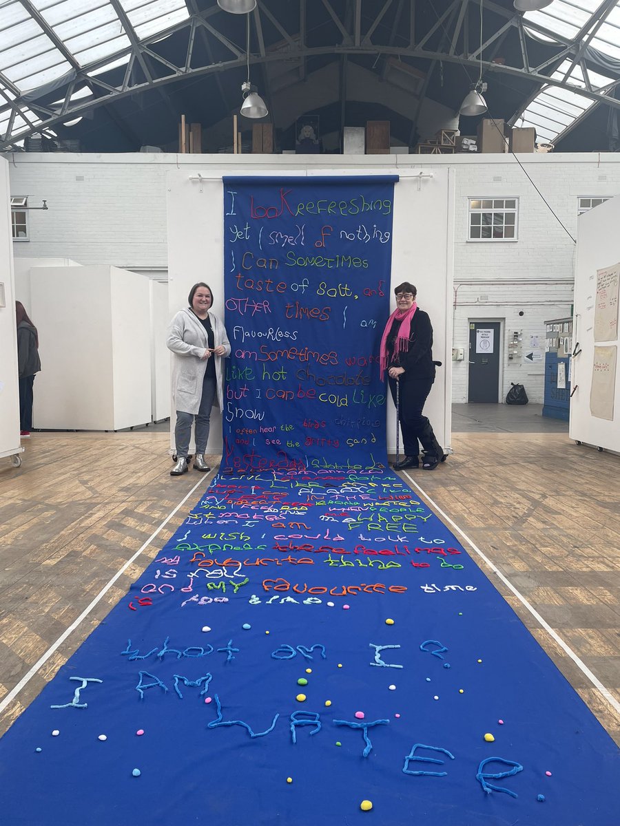 KlaireConnor's tweet photo. Thanks to @SarahBoyack for coming to visit our exhibition. Really glad we could help our young people share their stories and experience of living with arthritis!
#JointCreativity #ArtWriteUs @ScotVArthritis https://t.co/9y4322DeuZ