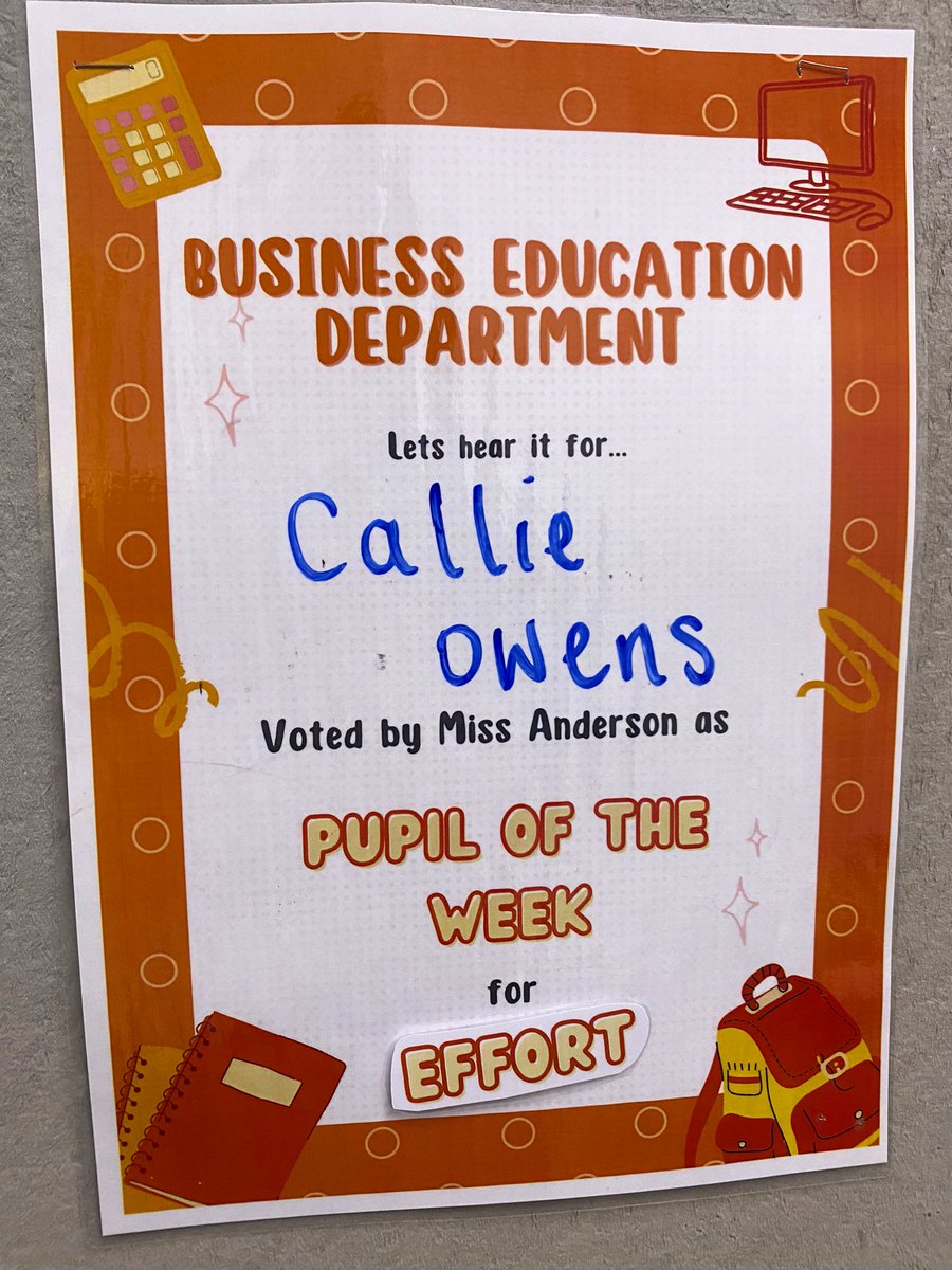 HarrisBusEd's tweet image. Huge well done to our Pupils of the Week ⭐️ 

Celebrating Achievement, Effort, Kindness and Growth this week 💪🏼👏🏻🏆📈🎖️