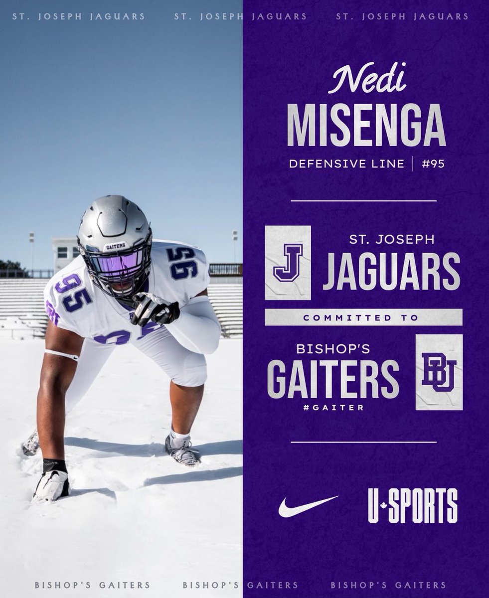 NediMisenga's tweet photo. Proud and blessed to announce my commitment to Bishop University! #Gaiter 🐊🟣 https://t.co/9pilqyonKq