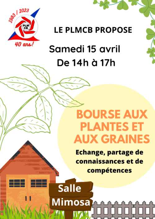 Bourse aux plantes et aux graines au PLMCB dlvr.it/Sl3SHp