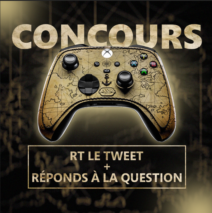 XboxFR's tweet photo. Bâtir son empire, c'est désormais possible sur Xbox Series X|S 🧭

#Anno1800 est disponible sur console et on te fait gagner une manette customisée à l'occasion 👇

▶ RT ce tweet
▶ Réponds à cette question : quel est ton nom d'explorateur ?

Bonne chance à tous ! https://t.co/ag4w7w3Kjq