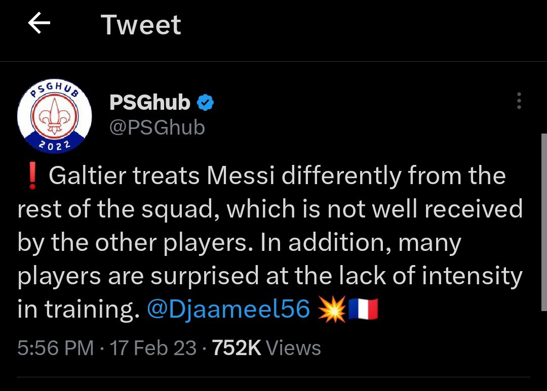 MessiZeolot's tweet photo. Time to expose this @PSGhub guy

Man is trying to bring unwanted hatred for Messi when the source of this tweet is a guy with Mbappe as his avi 😂

@PSGhub is looking for attention lol https://t.co/JkW8rQZf5o