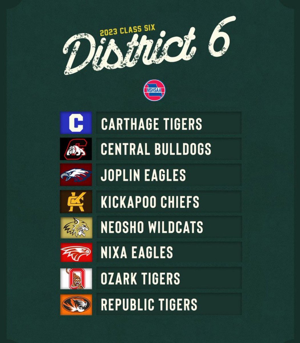 Districts have been released! Excited to compete with the best of class 6!